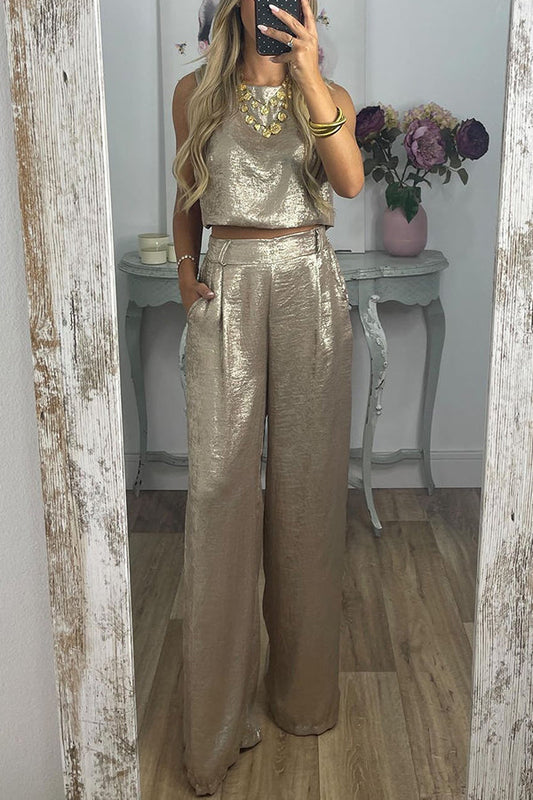 METALLIC TWO PIECE SET