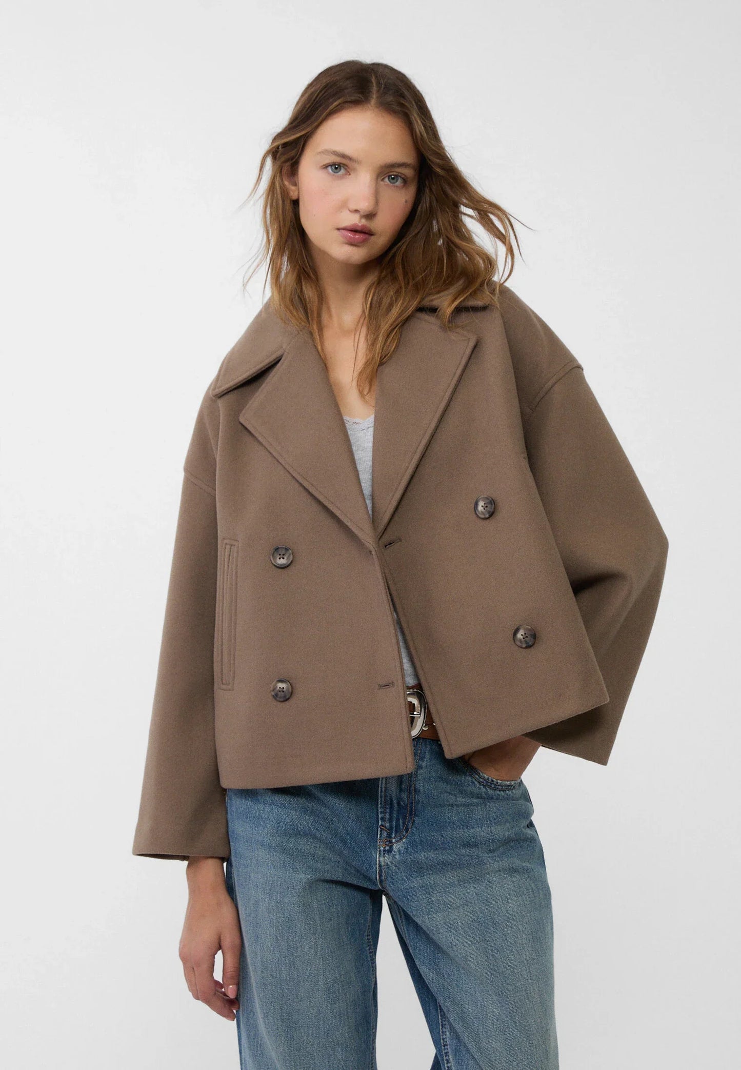 CROPPED TRENCH COAT