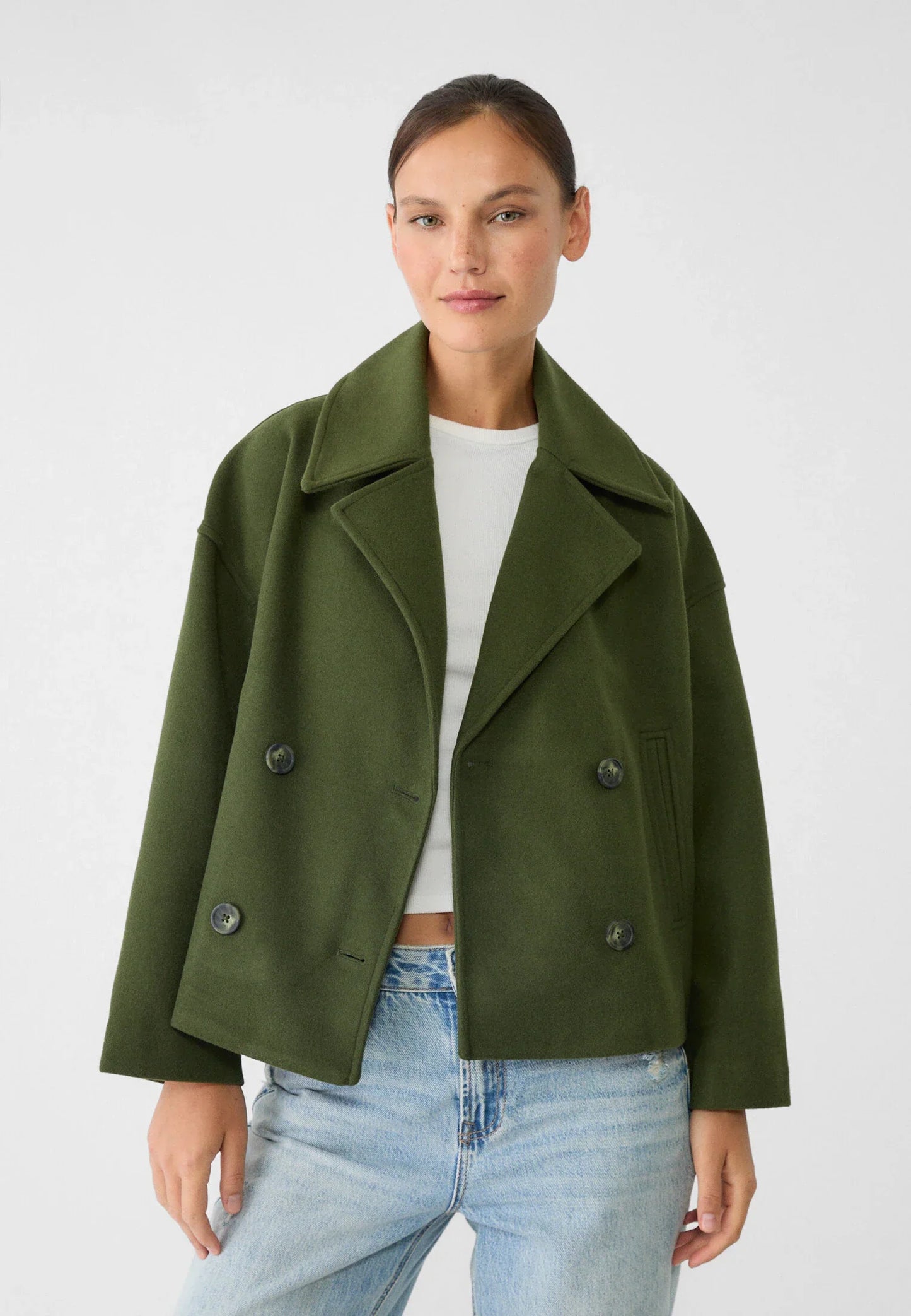 CROPPED TRENCH COAT