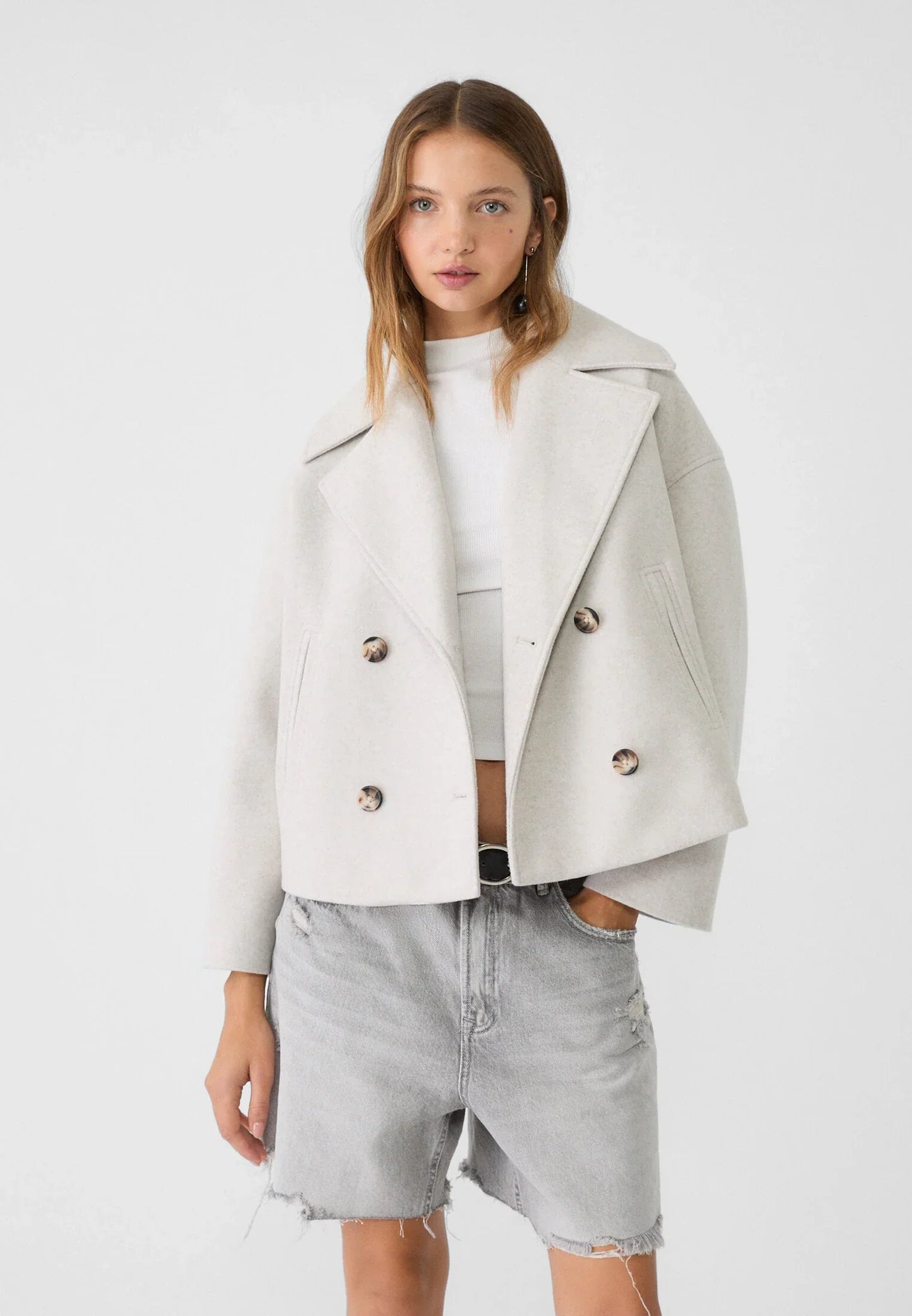 CROPPED TRENCH COAT